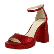 Kaliah Women's Heels Red Muse Size 6 M